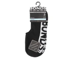 Bonds Men's Logo Stamp Sneaker Socks 3-Pack - Black