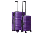 Antler 2-Piece Juno 2 Hardcase Luggage/Suitcase Set - Purple