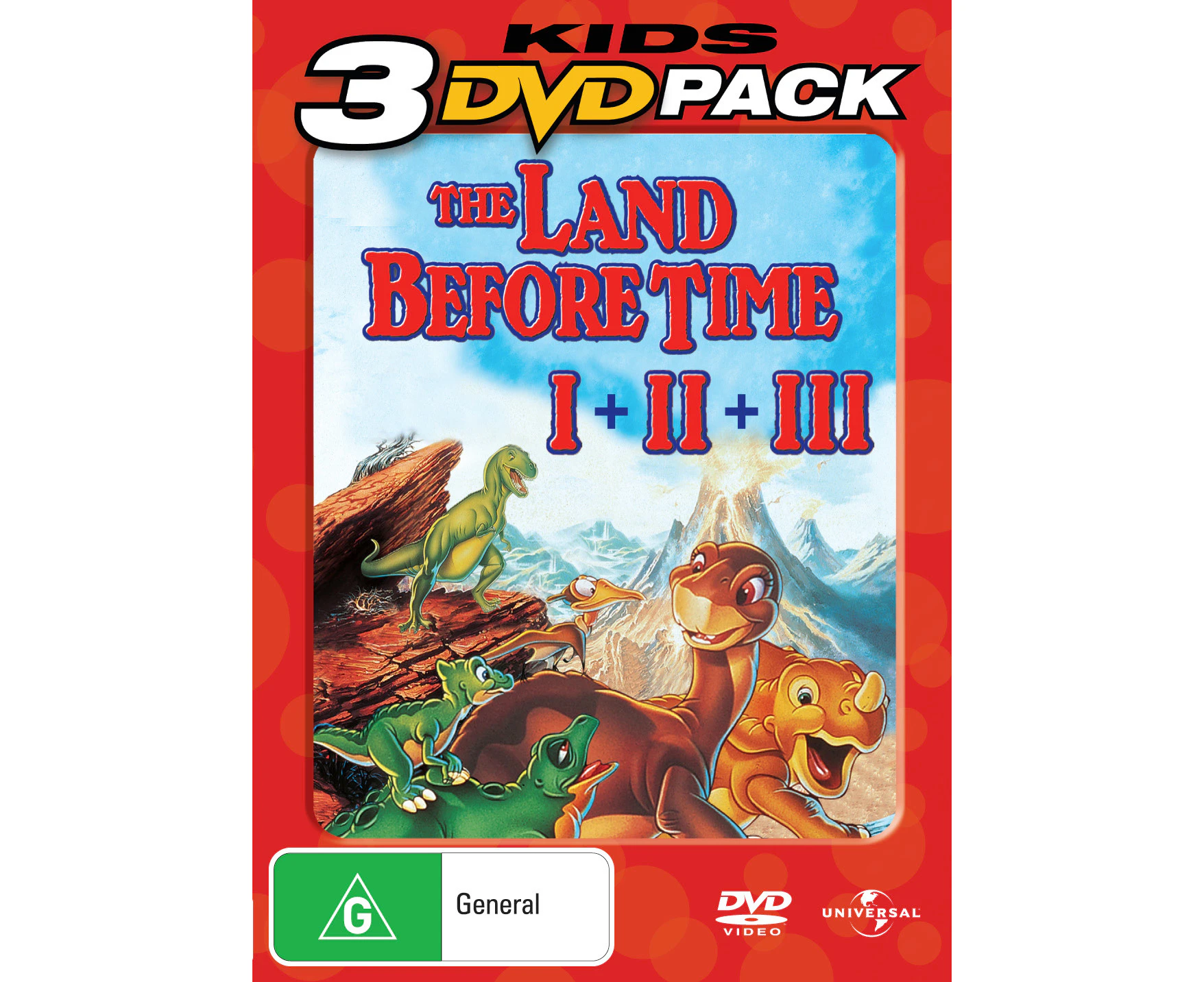 The Land Before Time 1-3 DVD Region 4