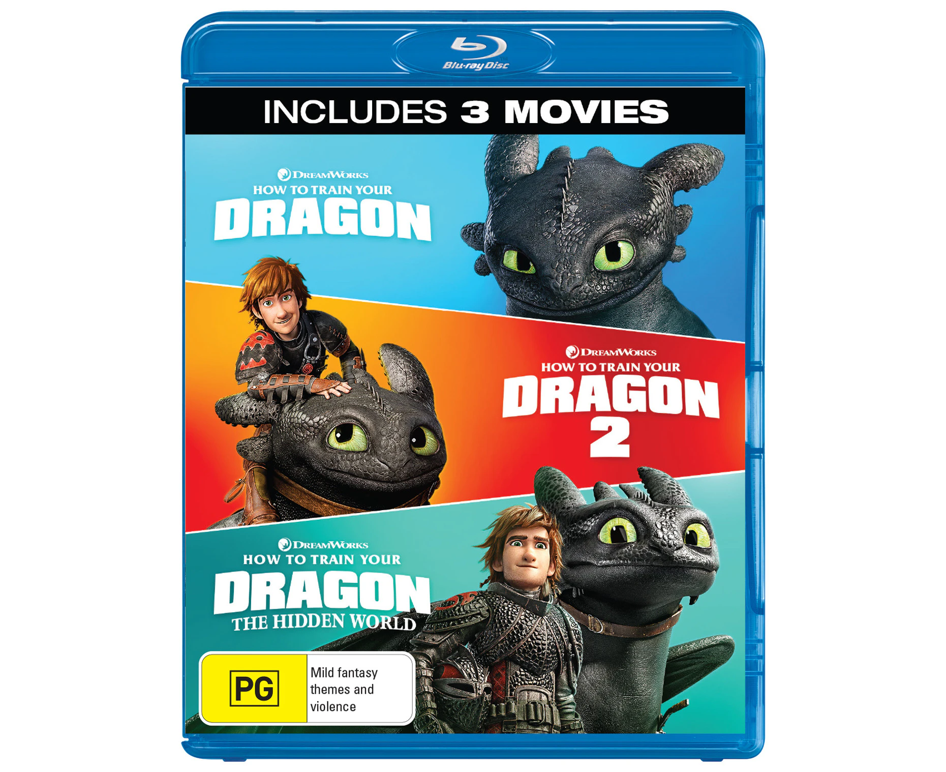 How To Train Your Dragon / How To Train Your Dragon 2 / How To Train Your Dragon - The Hidden World Blu-ray