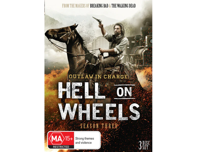 Hell On Wheels The Complete Third Season 3 Box Set DVD Region 4