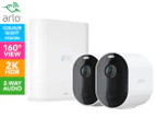 Arlo VMS4240P-100AUS Pro3 2K QHD Wirefree Security 2 Camera System