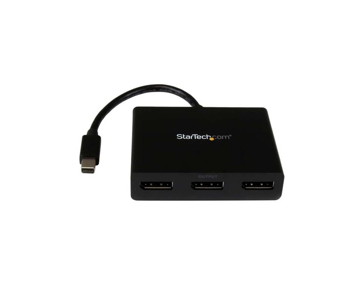 StarTech.com Mini DisplayPort to DisplayPort Multi Monitor Splitter - 3-Port MST Hub - mDP 1.2 to 3x DP MST Hub - 30 Hz to 60 Hz - 3840 x 2160 - 2 m