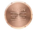 Nixon Women's 42mm Sentry Stainless Steel Watch - Rose Gold/Black