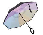 All4Ella Inside Out Umbrella - Rainbow/Black