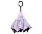 All4Ella Kids' Inside Out Umbrella - Llama/Black