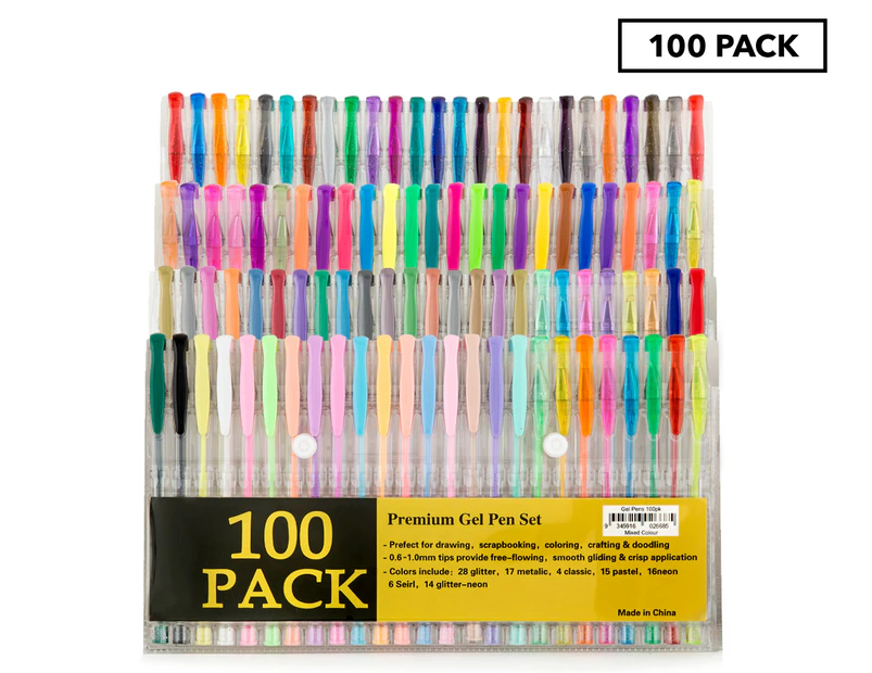 Premium Artists Gel Pen Set 100-Pack