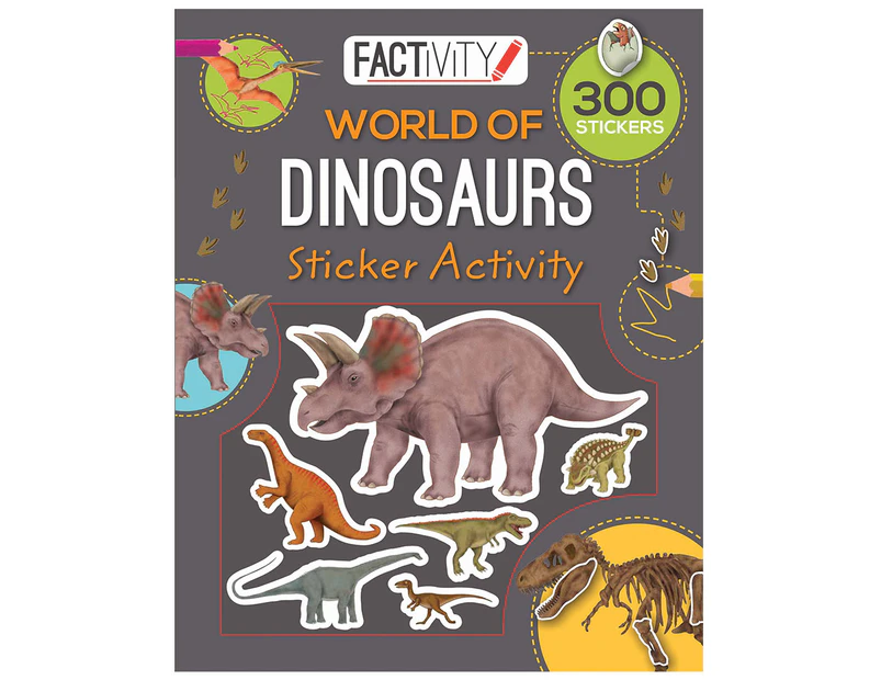 Factivity Dinosaurs Balloon Sticker & Activity Book