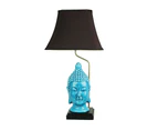Jade Buddha Head Chinese Ceramic Table Lamp