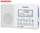 Sangean H203D Waterproof Portable Digital Radio w/ Torch - White