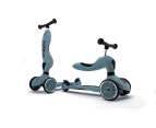 Scoot & Ride Highwaykick 1 Kids Ride-On Balance Bike / Kick Scooter Steel Grey