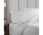 Balmain 1000 Thread Count Hotel Grade Bamboo Cotton Quilt Cover Pillowcases Set - Pewter