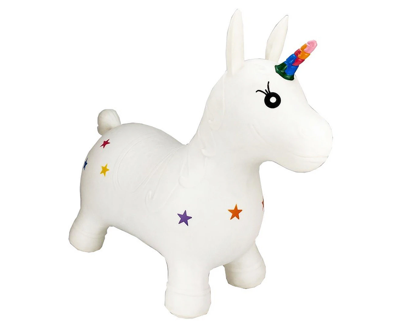 Happy Hopperz White Unicorn Kids/Childrens Bouncer Playtime Fun Toy 12m+