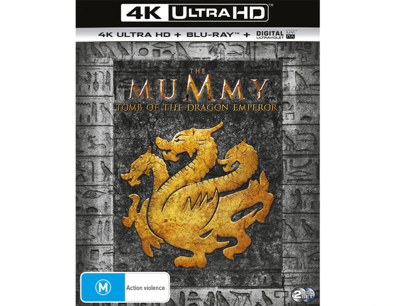 The Mummy Tomb of the Dragon Emperor 4K Ultra HD Blu-ray Digital UV Copy Blu-ray