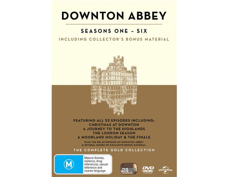 Downton Abbey The Complete Collection Box Set DVD Region 4