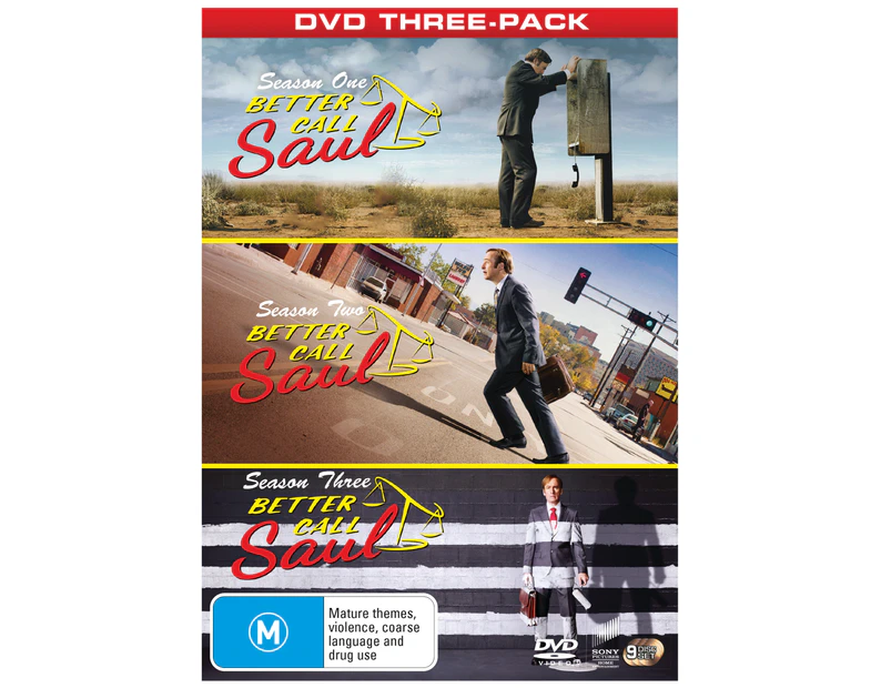 Better Call Saul Complete Seasons One Two and Three DVD Region 4