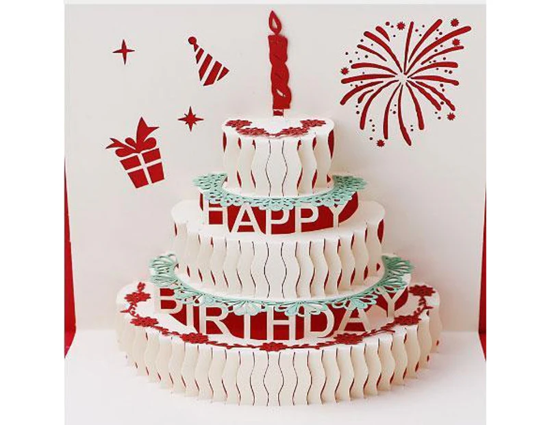 ENJOYPRO Birthday Card, 3D Pop Up Happy Birthday Cake Greeting Cards,  Handmad Pop Out Cards With Envelope (Birthday Cake) - Yahoo Shopping