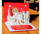 Fall In Love 3 D Pop Up Wedding Day Greeting Card