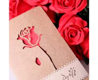 Vintage Rose Wedding Invitation Greeting Card