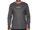 Nautica Men's Competition Cooling Long Sleeve Tee / T-Shirt / Tshirt - Carbon