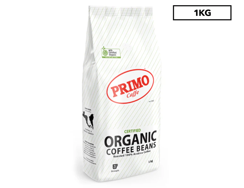 Primo Certified Organic Coffee Beans 1kg