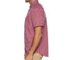 Nautica Men's Short Sleeve Gingham Shirt - Nautica Red