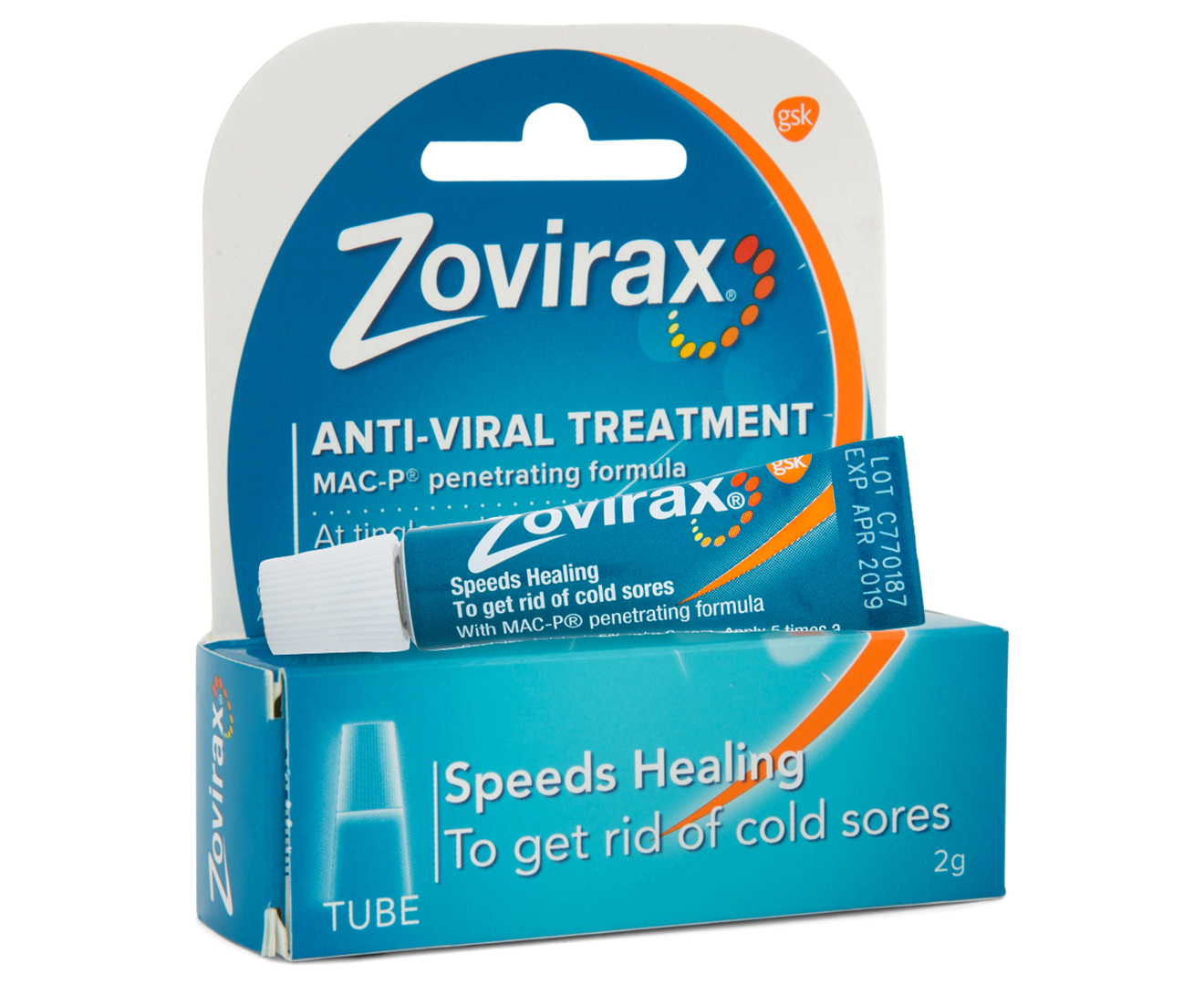 Zovirax Anti-Viral Cold Sore Treatment 2g | GroceryRun.com.au