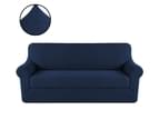 Sofa Cover Stretch 1 2 3 Seater Easy Fit Lounge Couch Super Quality Slipcovers - Navy 1