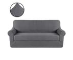Sofa Cover Stretch 1 2 3 Seater Easy Fit Lounge Couch Super Quality Slipcovers - Grey 1