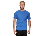 Tahari Sport Men's Great Run Jersey Tee / T-Shirt / Tshirt - Blue Melange