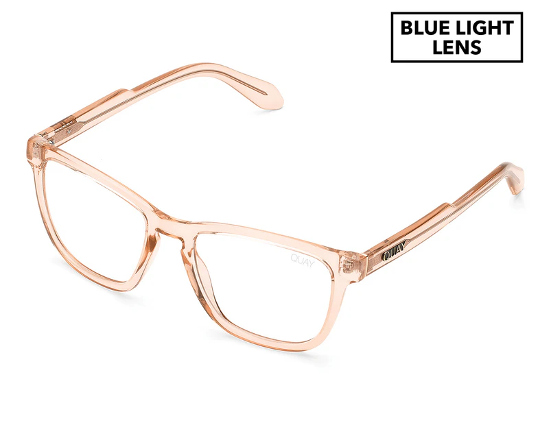 Quay Australia Women's Hardwire Blue Light Lens Glasses - Orange/Clear