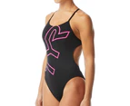 TYR Women's Big Logo Cutoutfit Swimsuit - Pink