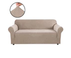 Easy Fit Stretch 1/2/3/ Seater Couch Sofa Slipcover Protector Cover, Sand