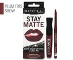 Rimmel Stay Matte Liquid Lipstick & Liner Kit - Plum This Show