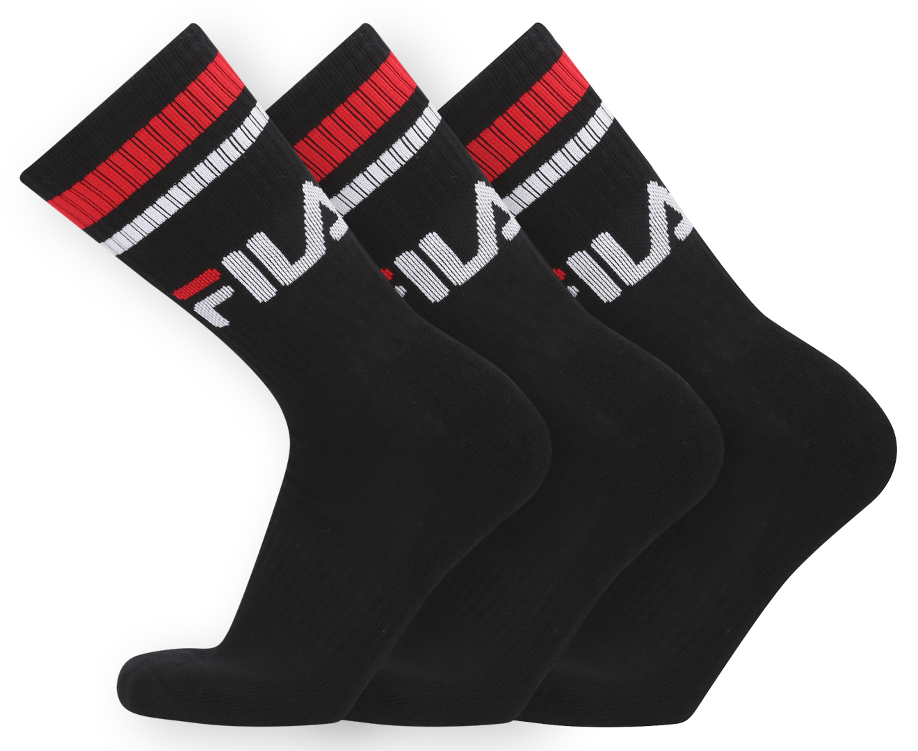 fila sock shoes black