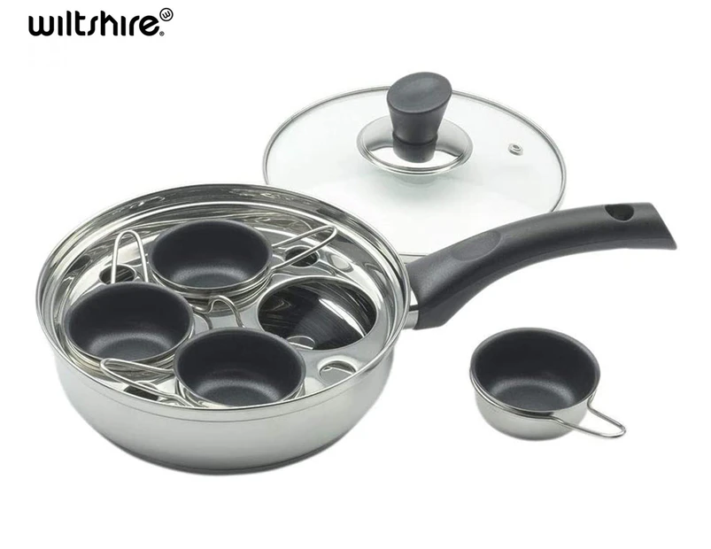 Wiltshire Soho Stainless Steel 4-cup Egg Poacher