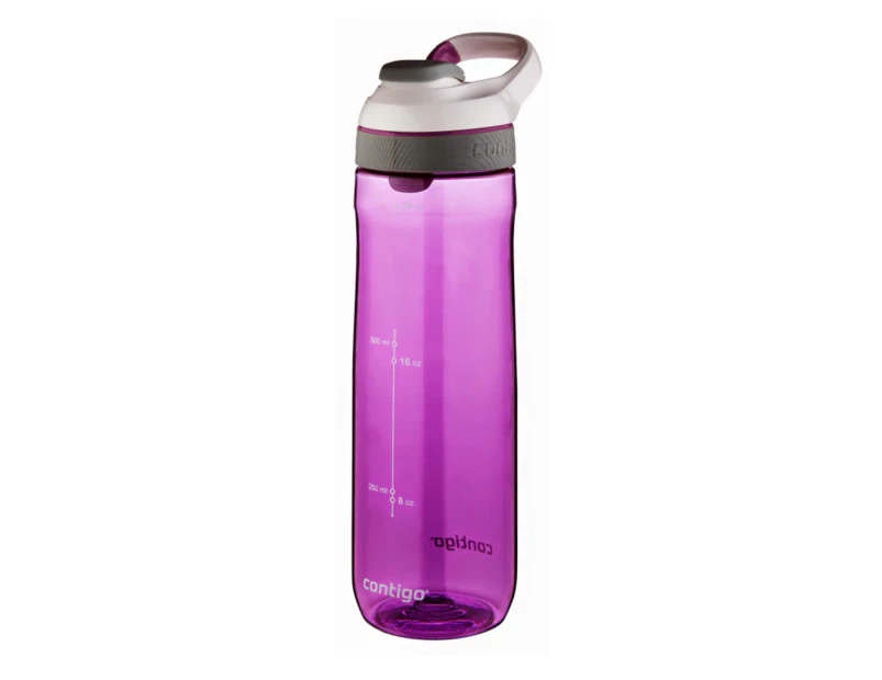 New Contigo Cortland Autoseal Water Drink Bottle Purple 709ml Gym Sport