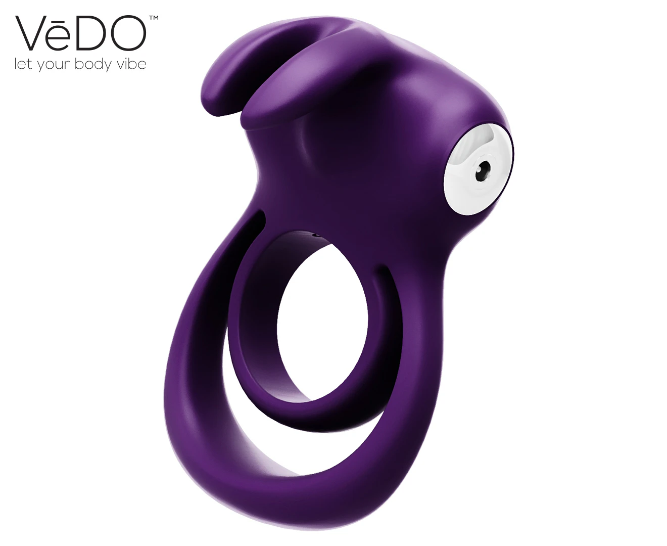 Vedo Thunder Bunny Rechargeable Dual C-Ring - Deep Purple