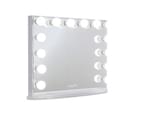 Large Frameless Hollywood Makeup Mirror with LED Lights (White) 1