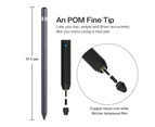 WIWU P2 3 Packs Capacitor Pen Apple Pencil Touch Pen Capacitive Rechargeable Stylus For iPad/Samsung Tablet PC - Black