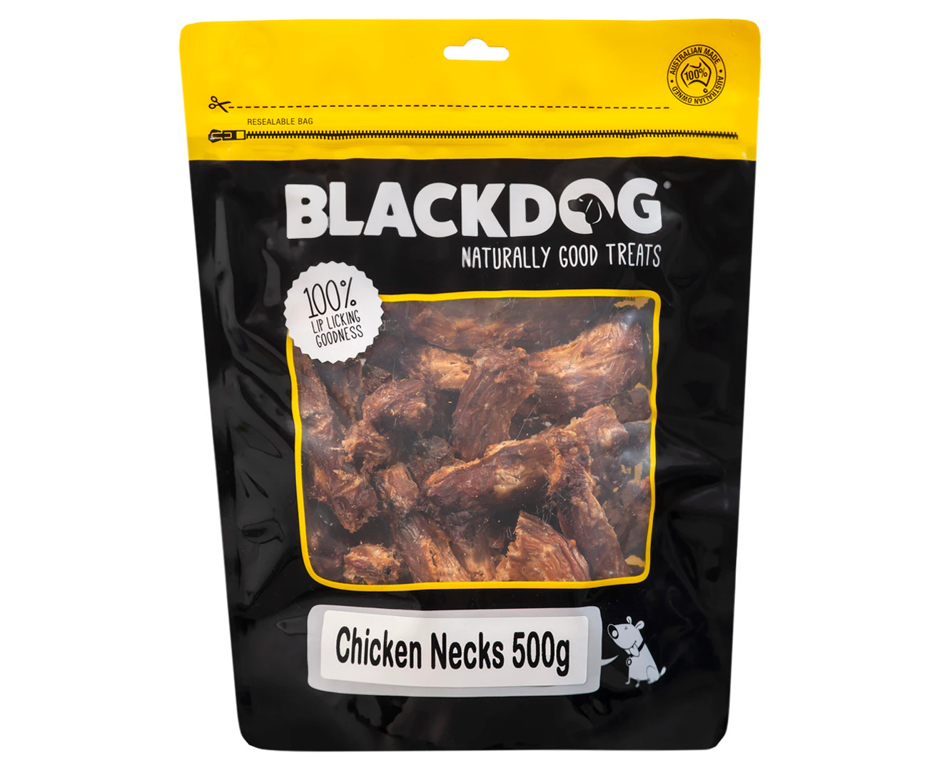 Blackdog Chicken Necks Natural Dog Treats 500g