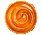Outward Hound Mini Fun Feeder Slow Bowl - Orange