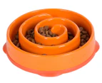 Outward Hound Mini Fun Feeder Slow Bowl - Orange
