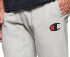 Champion Men's C Logo Cuff Trackpants / Tracksuit Pants - Oxford Heather