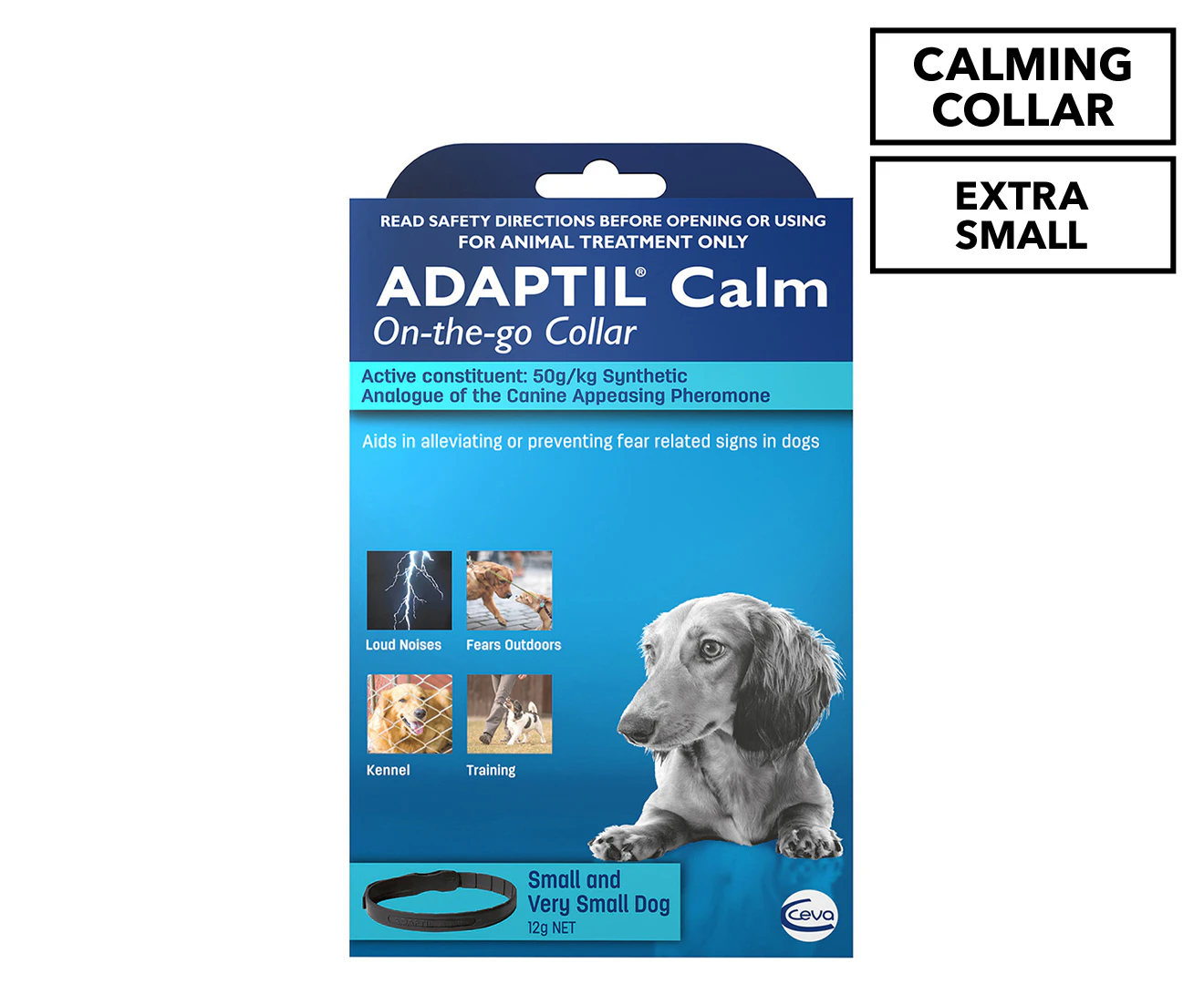 Adaptil Puppy/Small Calm On-The-Go Collar - Black