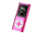 WIWU MP4 Player + 8GB SD Card MP3 Digital Video 1.8" LCD Media Player Pink