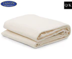 Jason Natural Woven Cotton Queen/King Bed Blanket - Natural