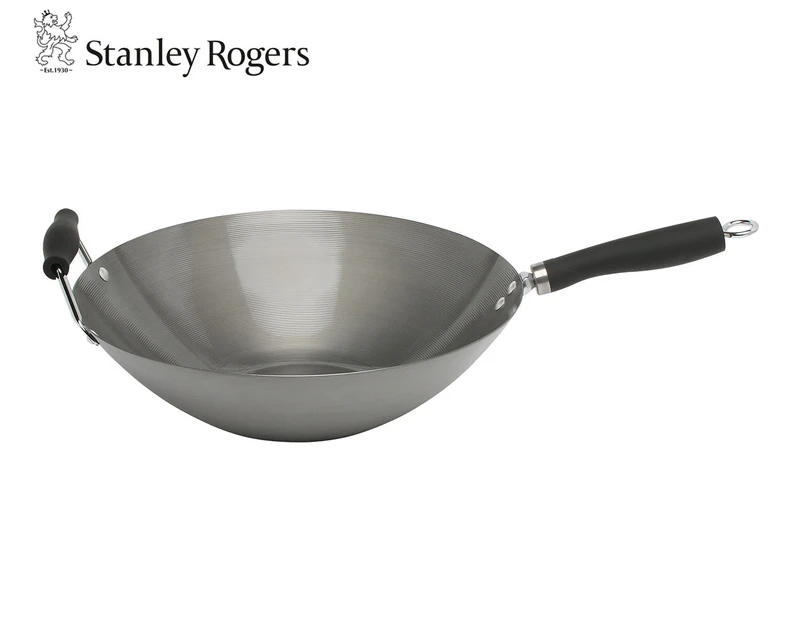Stanley Rogers 35cm Carbon Steel Wok