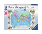 Ravensburger 19633-3 Political World Map Puzzle 1000pc