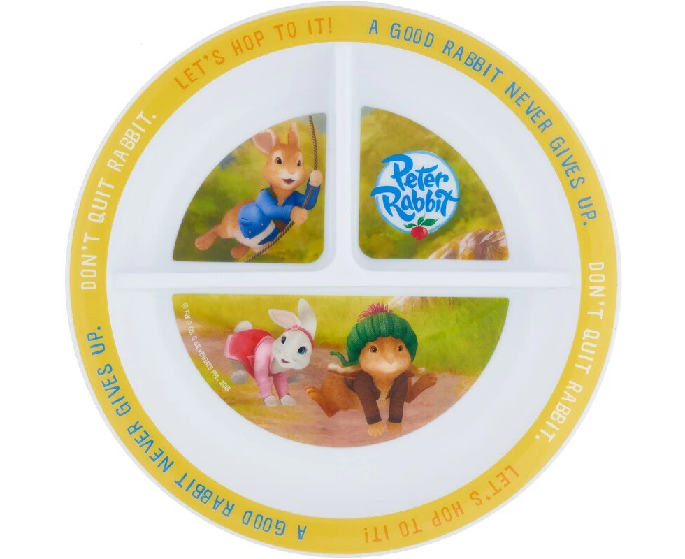 Peter Rabbit Animated 3 Section Plate